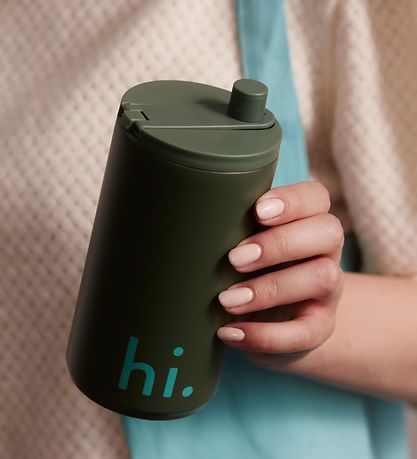 Design Letters Thermo Beker - To Go - 350ml - Mirte Green