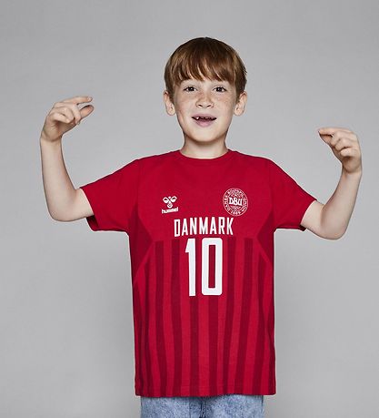 Hummel Stuttermabolur - DBU - hmlFagna - Rautt