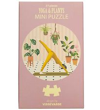 Vissevasse Puzzel - Mini - 11x11 cm - Yoga & Planten