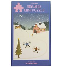 Vissevasse Puzzel - Mini - 10x13 cm - Snow Angels