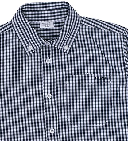 Hust and Claire Overhemd - Schoon - Navy-Wit