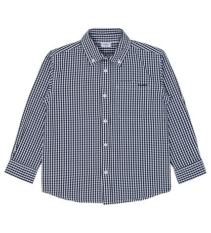 Hust and Claire Overhemd - Schoon - Navy-Wit