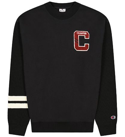 Champion 패션 맨투맨 - 블랙 포함 로고