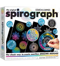 Spirograph Teiknisett - 28 Partar - Scratch & Shimmer
