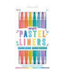 Ooly Tvíhliða Tússlitir - 8 Stk. - Pastel Fóðringar með tvöföldu