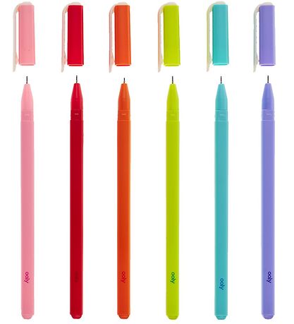 Ooly Pen - 6 Pcs - Fine Line Colored Gel Pens
