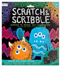 Ooly Scratch & Scribble Sett - Monster Vinir
