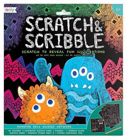 Ooly Scratch & Scribble Set - Monster Pals