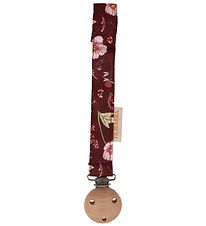 Filibabba Pacifier Clip - Velcro - Fall Flowers