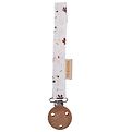 Filibabba Pacifier Clip - Velcro - Chestnuts