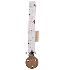 Filibabba Pacifier Clip - Velcro - Chestnuts