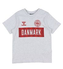 Hummel T-shirt - DBU - hmlHooray - Grey Melange heather