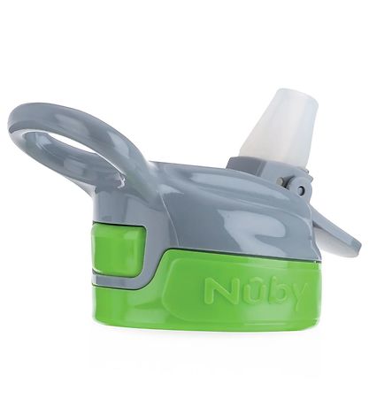 Nuby Water Bottle w. Straws - 360ml - Green