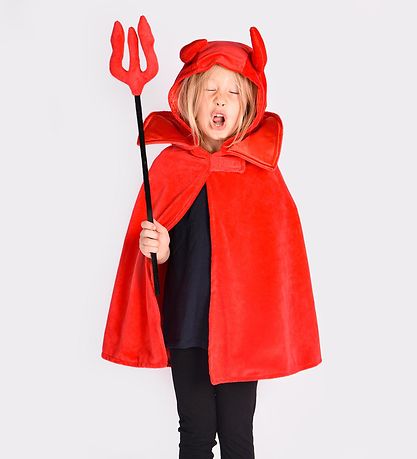 Den Goda Fen Costume - Devil Cloak - Red