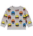 Stella McCartney Kids Sweatshirt - Grey Melange w. Helmets