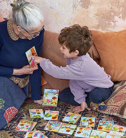 Eeboo Learning Games - Tell A Story Conversation Cards - A Busy 