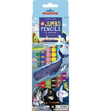 Eeboo Kleurpotloden - Jumbo - 6 st. - Under The Sea