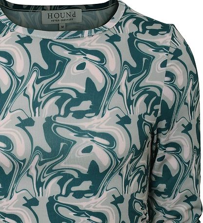 Hound -Bluse - Grafisches Top - Olive Mix