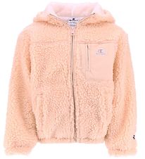 Champion Cardigan m. Capuchon - Pluche - Roze