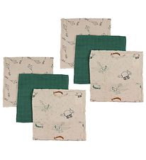 Pippi Baby Hydrofiele Doek - 6-pack - 65x65 cm - Deep Lichen Gre