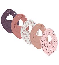 Pippi Baby Bib - 5-Pack - Old Rose