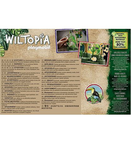 Playmobil Wiltopia - Regnskógur-Náttljós - 71009 - 69 Partar