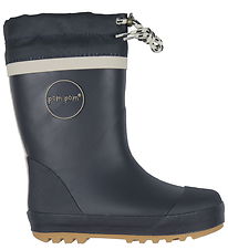 Pom Pom Thermo Boots - Navy