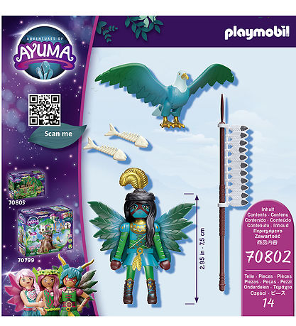 Playmobil Ayuma - Knight Fairy Med Totemdyr - 70802 - 14 Partar