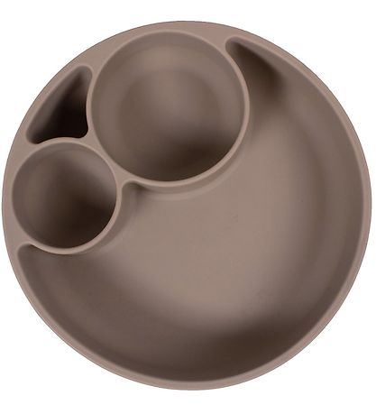 Assiette Filibabba - Silicone - Divisé en pièces - Warm Grey