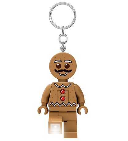 LEGO® Keychain w. Flashlight - LEGO® Gingerbread