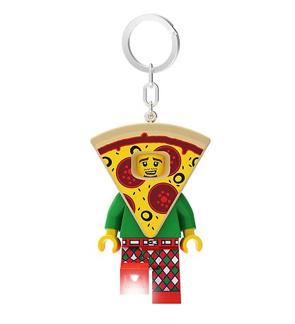 LEGO® Keychain w. Flashlight - LEGO® Pizza Guy