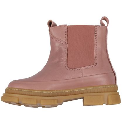 Pom Pom Boots - Chunky Chelsea Boot - Rose