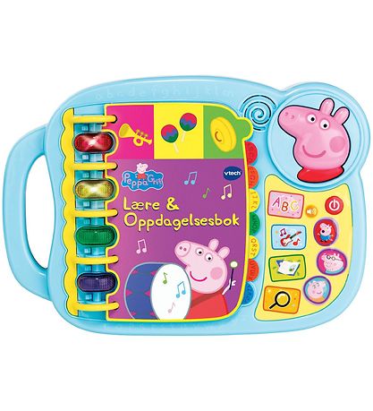Vtech Bok med lyd - Dansk - Peppa Gris Lærings- og oppdagelsesbo
