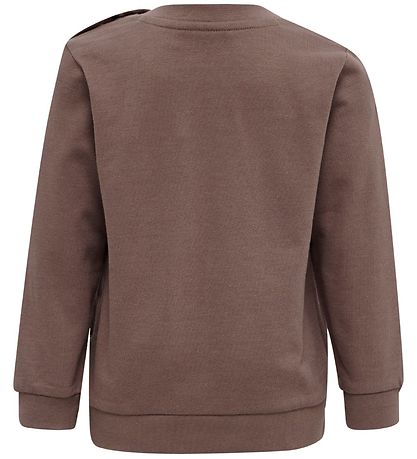 Hummel Sweatshirt - hmlLime - Deep Taupe w. Silver