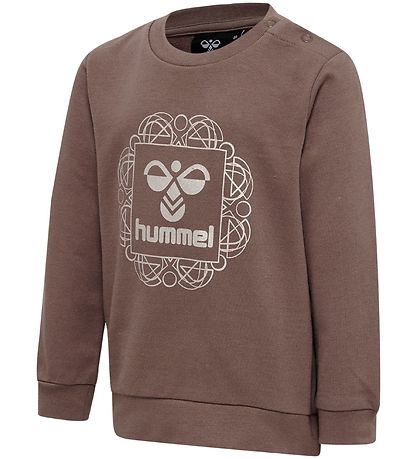 Hummel Sweatshirt - hmlLime - Deep Taupe w. Silver