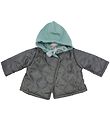Asi Dúkkuföt - 43-46 cm - Teppi Jakki M. Hetta - Dark Grey Önd