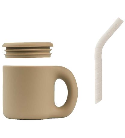 Liewood Cup w. Straws - Jenna - Oat/Sandy