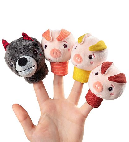 Lilliputiens Finger puppet - The Wolf Duck The 3 Little Pigs