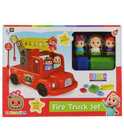 Jouet d'Activité CoComelon - Ensemble Funbricks Fire Truck