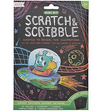 Ooly Scratch & Scribble Mini Sett - Wacky Universe
