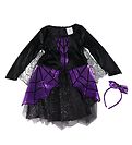 Den Goda Fen Costume - Headband and Dress w. Spiders - Little