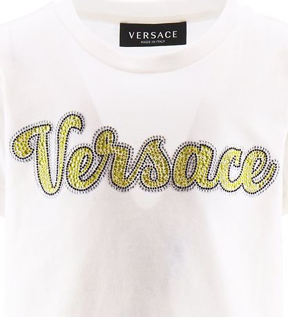 Versace T-Shirt - Weiß m. Strassstein
