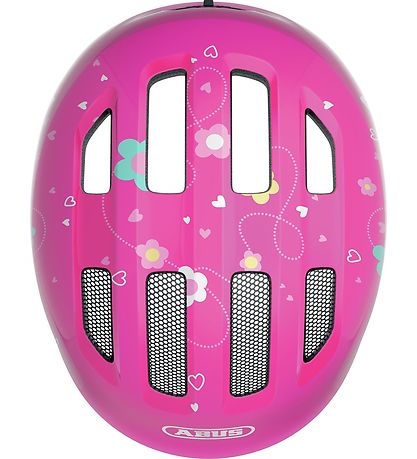 Abus Sykkelhjelm - Smiley 3.0 - Rosa Sløyfe