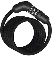 Abus Spiral lock Star 4508C - 150 cm - Svart