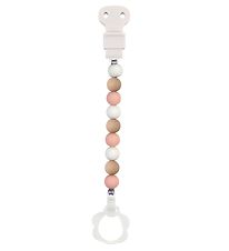 Nattou Pacifier Clip - Silicone - Pink