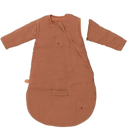 Nattou Sleeping Bag w. Sleeves - 70 cm - Rust