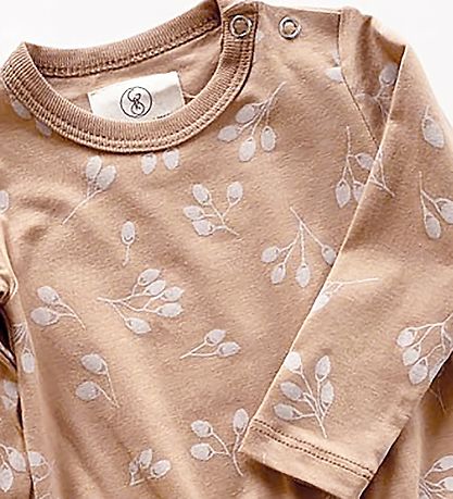 Gro Bodysuit l/s - Drew - Latte