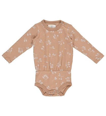 Gro Bodysuit l/s - Drew - Latte