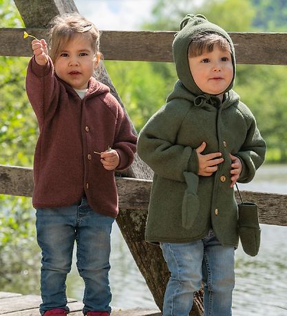 Engel Cardigan - Wol - Kaneelmelange