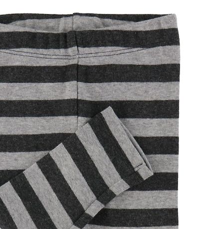 Smallstuff Leggings - Striped - Grey/anthracite